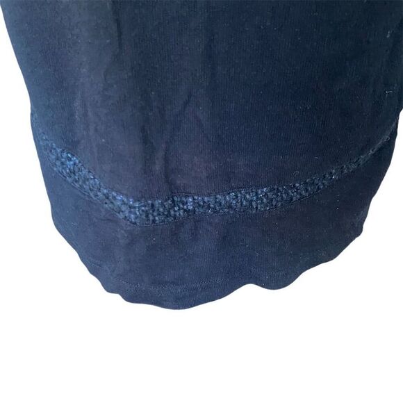 Generation Love Black Pullover Wool Blend Sweater S/XS Textured Sleeves High Low - Picture 3 of 7